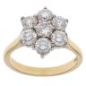 18ct Yellow Gold 2.00ct Brilliant Cut Diamond Cluster Ring