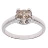 9ct White Gold 0.85ct Oval Cut Diamond Solitaire Ring