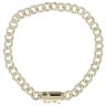 9ct Yellow Gold 0.70ct Brilliant Cut Diamond Curb Bracelet 7.5"
