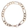 9ct Yellow Gold Figaro Bracelet 8.5"