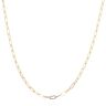 9ct Yellow Gold Fancy Paperclip Chain 20"