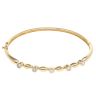 18ct Yellow Gold 0.65ct Diamond Hinged Bangle