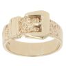 9ct Yellow Gold Buckle Ring