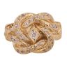 9ct Yellow Gold Cubic Zirconia Knot Ring