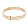 9ct Yellow Gold Patterned Expanding Bangle