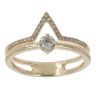 14ct Yellow Gold 0.35ct Diamond Wishbone Solitaire Ring