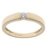 14ct Yellow Gold Cubic Zirconia Single Stone Ring