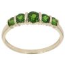 9ct Yellow Gold Diopside Five Stone Ring