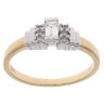 18ct Yellow Gold 0.28ct Millenium And Brilliant Cut Diamond Solitaire Ring