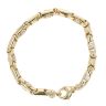 14ct Yellow Gold Cubic Zirconia Bracelet 8"