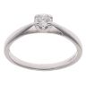 18ct White Gold 0.20ct Brilliant Cut Diamond Solitaire Ring
