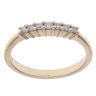 9ct Yellow Gold 0.15ct Diamond Half Eternity Ring