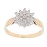 18ct Yellow Gold 0.33ct Brilliant Cut Diamond Cluster Ring