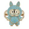 14ct Yellow Gold Blue Gemstone Bunny Ring