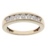 9ct Yellow Gold 0.50ct Brilliant Cut Diamond Half Eternity Ring