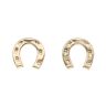 9ct Yellow Gold Horseshoe Stud Earrings