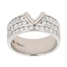 Platinum White Gold 1.35ct Diamond Wishbone Ring