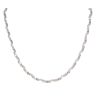 9ct White Gold 0.30ct Diamond Chain 18"