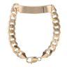 9ct Yellow Gold ID Curb Bracelet 8.5"