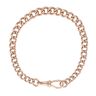 9ct Rose Gold Graduating Albert Bracelet 8.5"