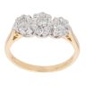 18ct Yellow Gold 0.25ct Brilliant Cut Diamond Trilogy Ring