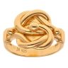 Silver Gold Plated Knot Ring