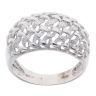 9ct White Gold Lattice Ring