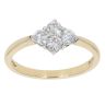 18ct Yellow Gold 0.50ct Diamond Cluster Ring