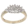 9ct Yellow Gold 0.20ct Diamond Cluster Ring
