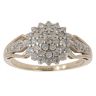 9ct Yellow Gold 0.41ct Diamond Cluster Ring