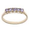 9ct Yellow Gold Tanzanite Five Stone Ring