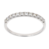 9ct White Gold 0.33ct Diamond Half Eternity Ring