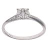 18ct White Gold 0.31ct Brilliant Cut Diamond Cluster Ring