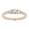 9ct Yellow Gold 0.48ct Diamond Trilogy Ring by Anya Belle