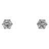18ct White Gold 1.00ct Brilliant Cut Diamond Stud Earrings