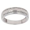 18ct White Gold 0.25ct Diamond Two Row Ring
