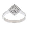 18ct White Gold 0.33ct Diamond Cluster Ring