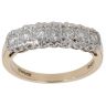 9ct Yellow Gold 0.50ct Brilliant Cut Diamond Half Eternity Ring