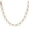 9ct Yellow Gold Patterned and Plain Belcher Chain 26"