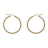 9ct Yellow Gold Bead Hoop Earrings
