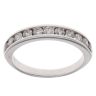 9ct White Gold 0.50ct Brilliant Cut Diamond Half Eternity Ring