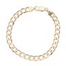 9ct Yellow Gold Curb Bracelet 7.5"