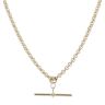 9ct Yellow Gold Belcher T-Bar Chain 20"