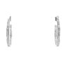 Silver Cubic Zirconia 33mm Hoop Earrings by Icesia