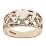9ct Yellow And White Gold Faith, Hope And Charity Ring