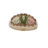 9ct Yellow And Rose Gold Peridot Leaf Ring