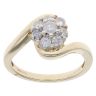 9ct Yellow Gold 0.50ct Diamond Cluster Ring