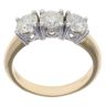 18ct Yellow Gold 1.87ct Brilliant Cut Diamond Trilogy Ring