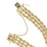 9ct Yellow Gold 3 Row Rope Bracelet 7.5"