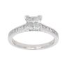 Platinum 1.00ct Diamond Cluster Ring